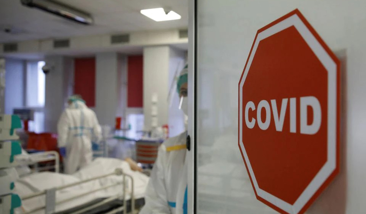Medical staff members treat patients in Poland